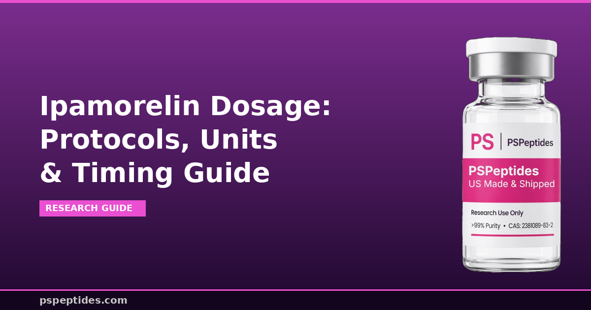 Ipamorelin Dosage Guide: Protocols, Units and Timing