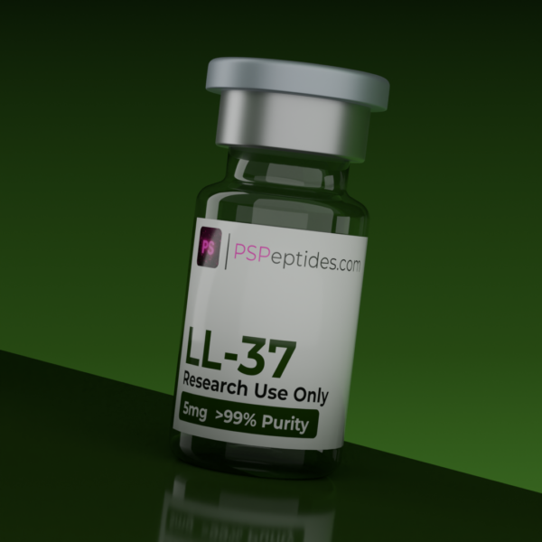 LL-37 research peptide vial